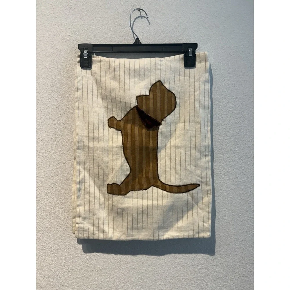 Custom Dog‎ Pillow Covers By Lucy Grayce Handmade Embroidered Plaid 13x18